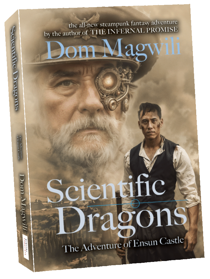 MockUp of Book Cover for Scientific Dragons by Dom Magwili